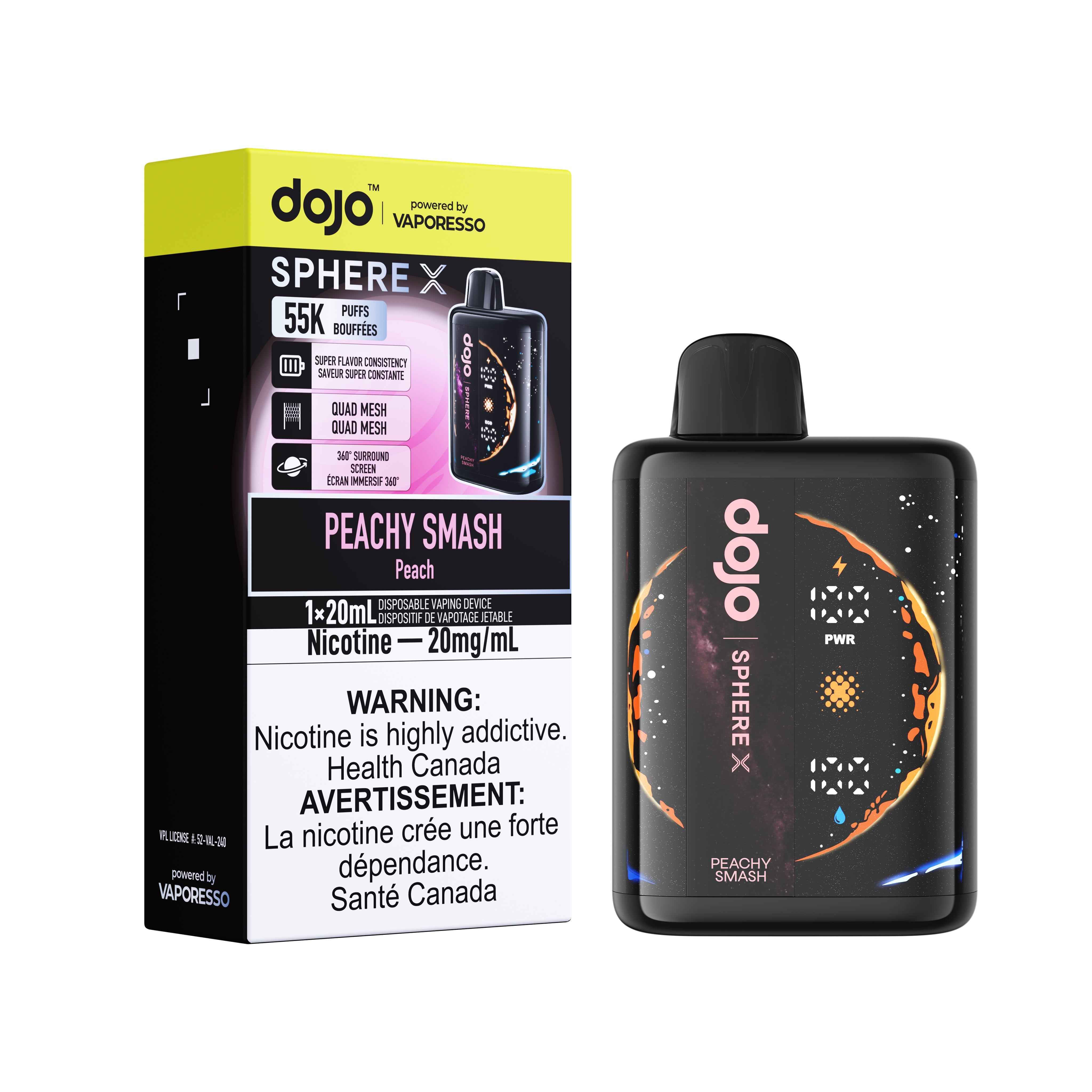 Peachy Smash DOJO SPHERE X 55K DISPOSABLE(5PCS/CTN)